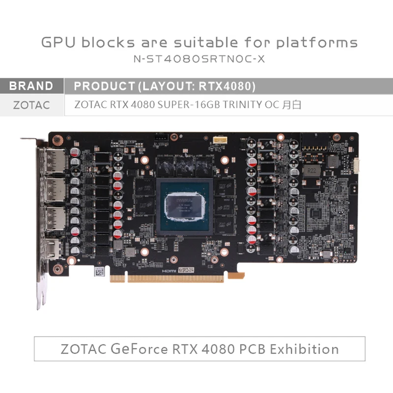 Bykski N-ST4080SRTNOC-X GPU Bl - Rtx 4080 Super 16Gb ulasan dan harga