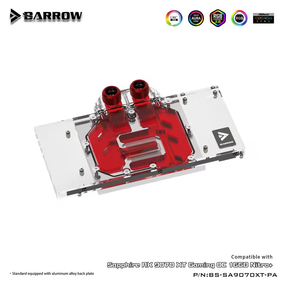 Barrow GPU Water Block For Sap - Rx 9070 Xt ulasan dan harga