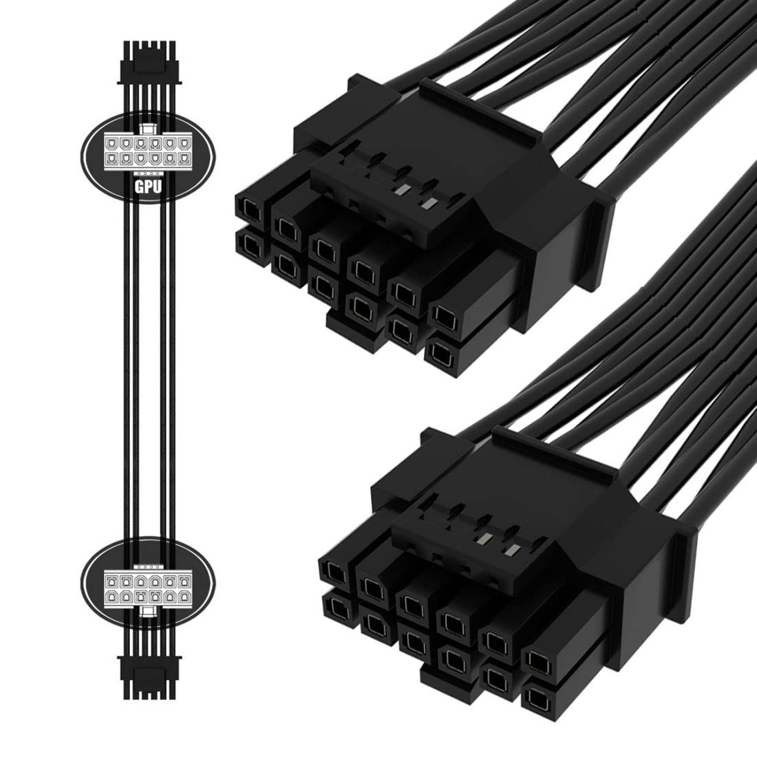 12VHPWR ATX3.0 PCI-E 5.0 Power - Dual 8Pin To 16Pin 12Vhpwr Cable ulasan dan harga