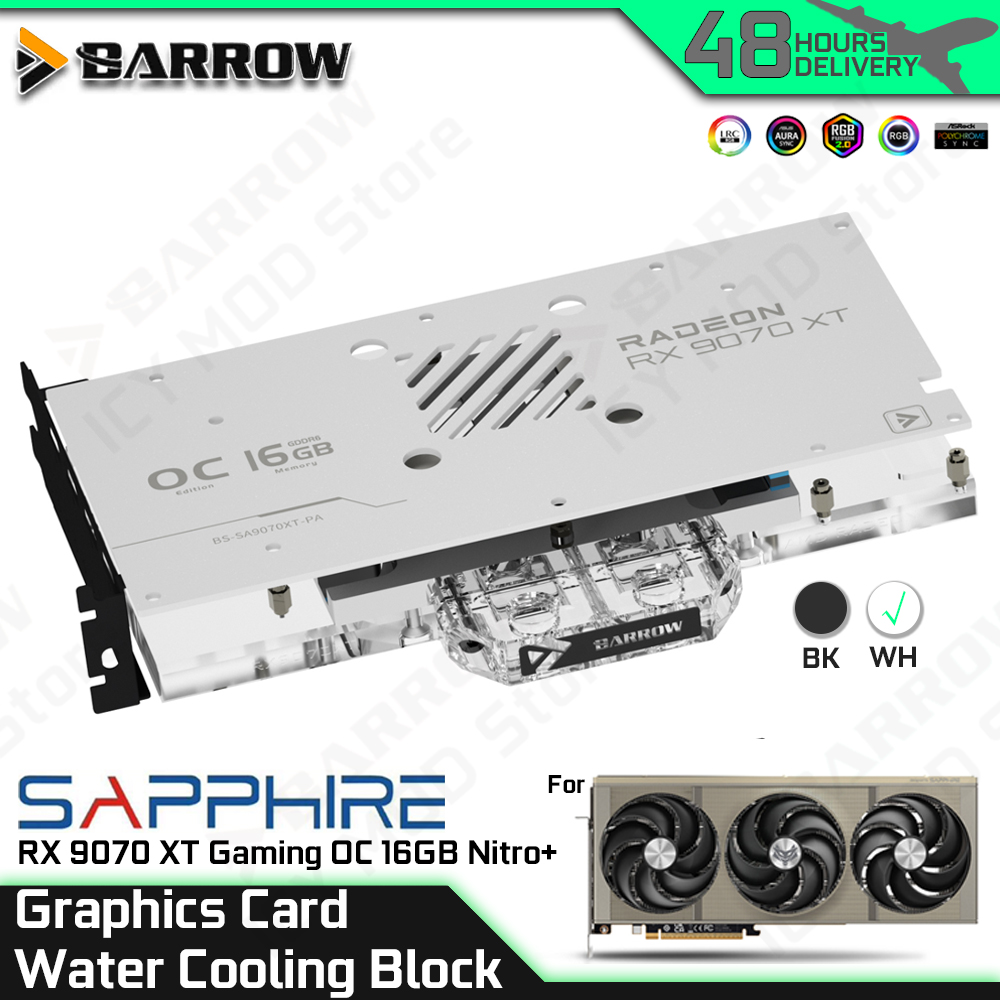 Barrow Graphics Card Water Coo - Rx 9070 Xt ulasan dan harga