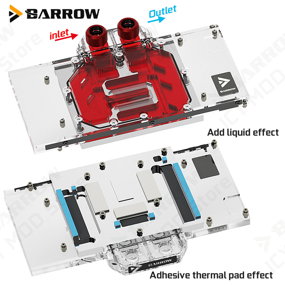 Barrow Graphics Card Water Coo - Rx 9070 Xt ulasan dan harga