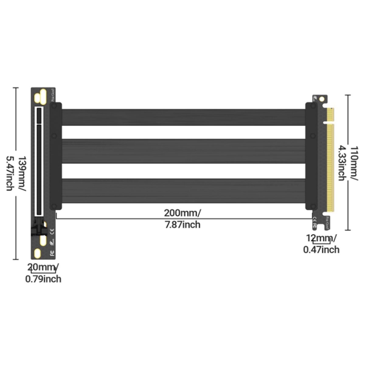 PCIe 5.0 Riser Cable GPU Verti - Pcie 5.0 Gpu Riser Cable ulasan dan harga