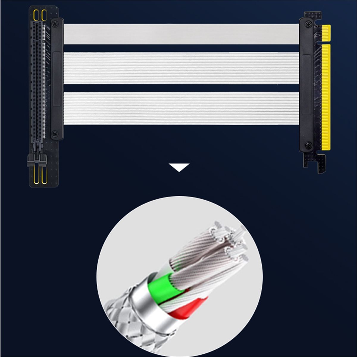 HDL PCIe 5.0 X16 Riser Cable f - Pcie 5.0 Gpu Riser Cable ulasan dan harga