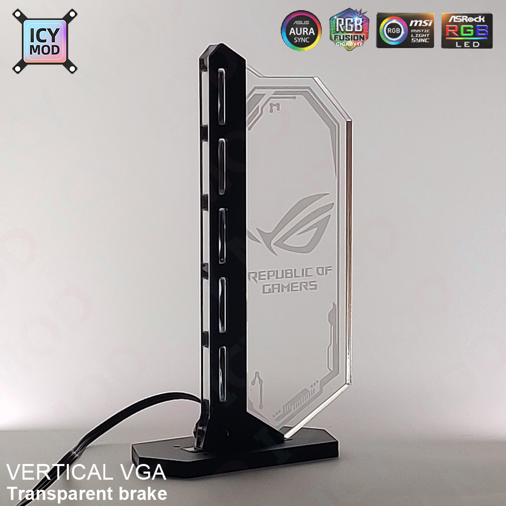 Transparent Vertical GPU Suppo - Desktop Gaming Gpu 32Gb ulasan dan harga