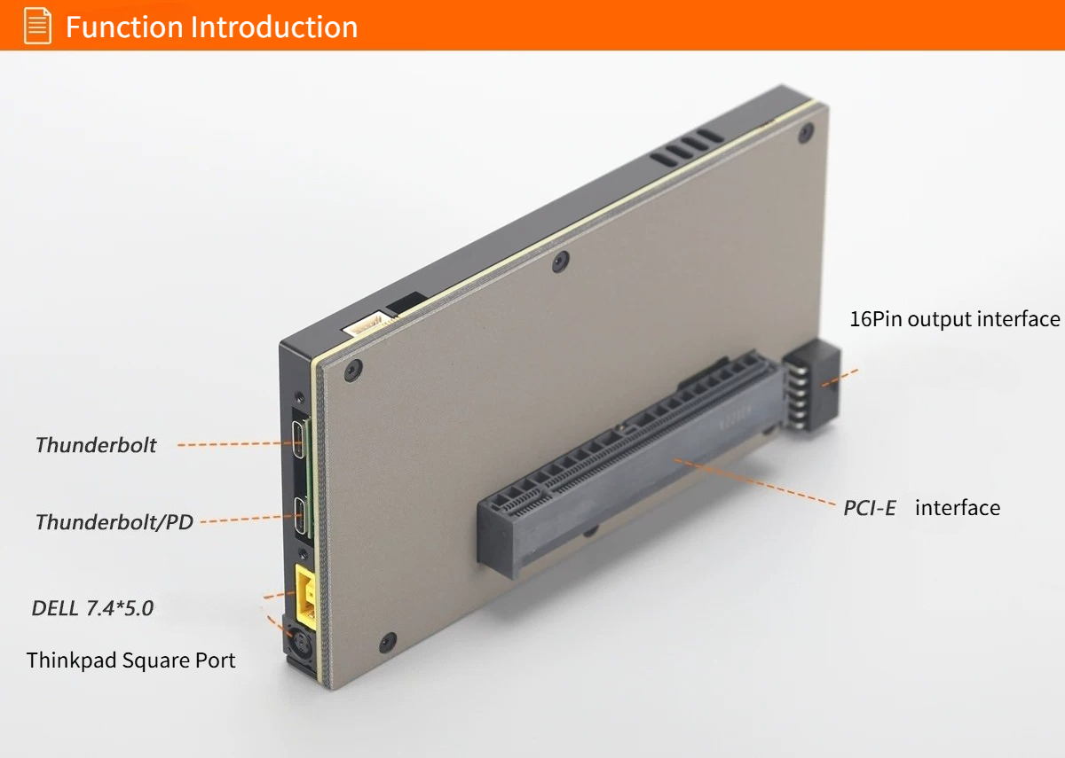 Upgraded TH5P4GaN Laptop Thund - Gpu External Dock Egpu Thunderbolt 4 ulasan dan harga