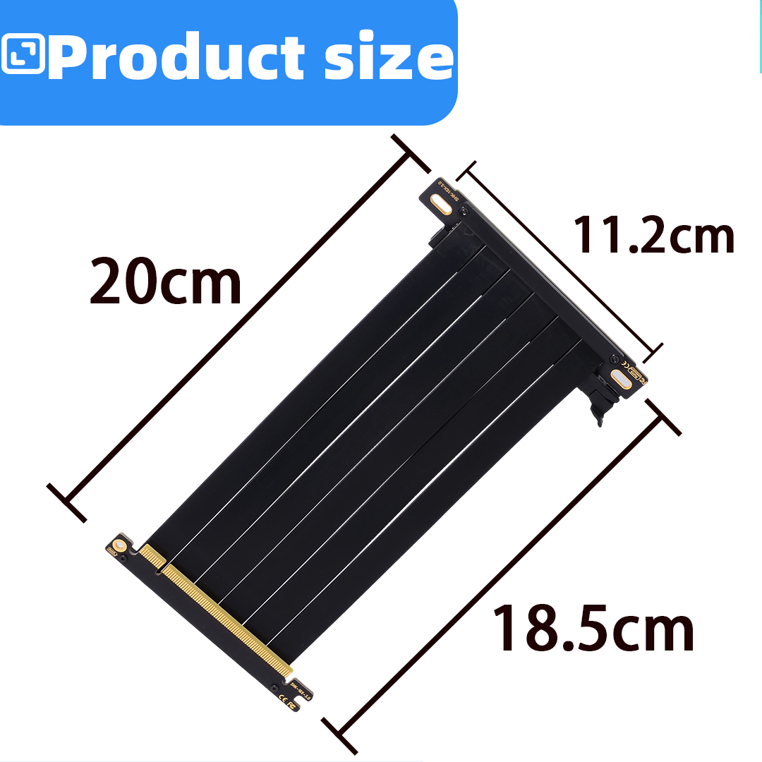 PCIE 3.0 X16 Riser Cable Doubl - Pcie 5.0 Gpu Riser Cable ulasan dan harga